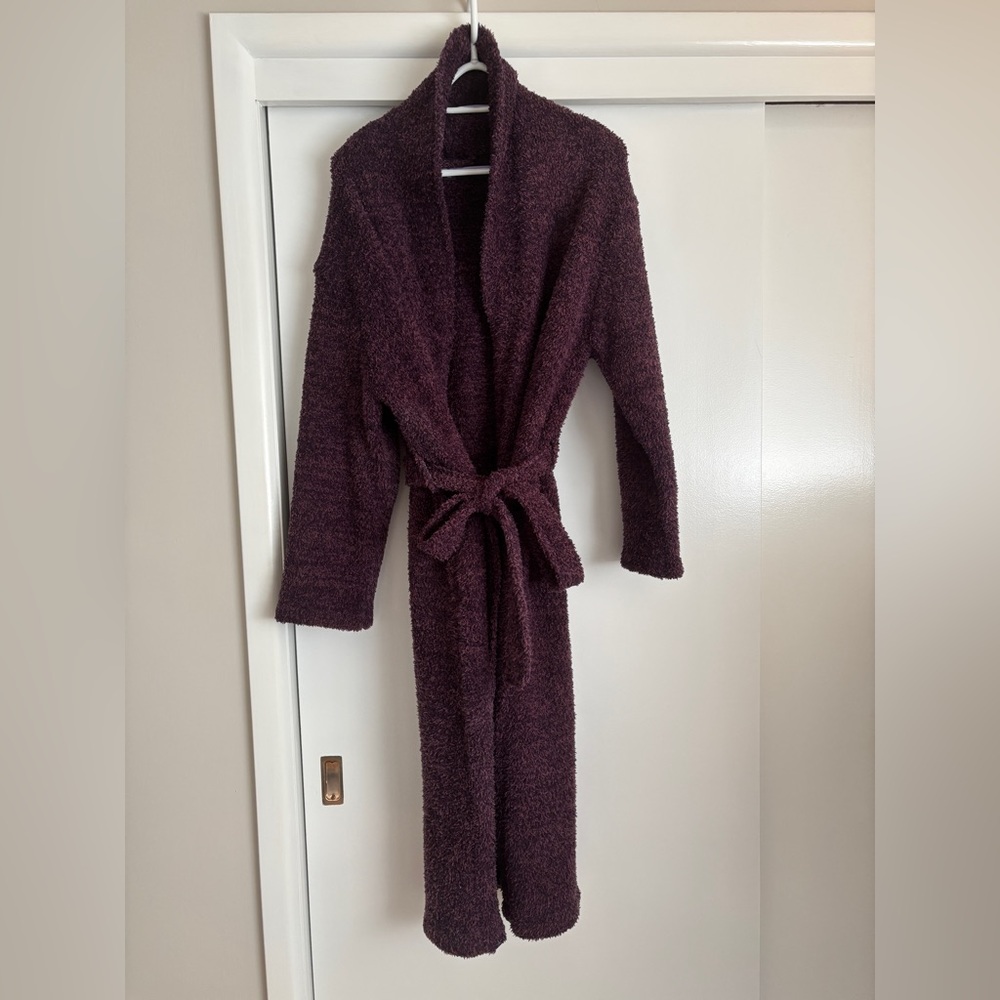 Barefoot Dreams Pink and Purple Robe Wrap Design